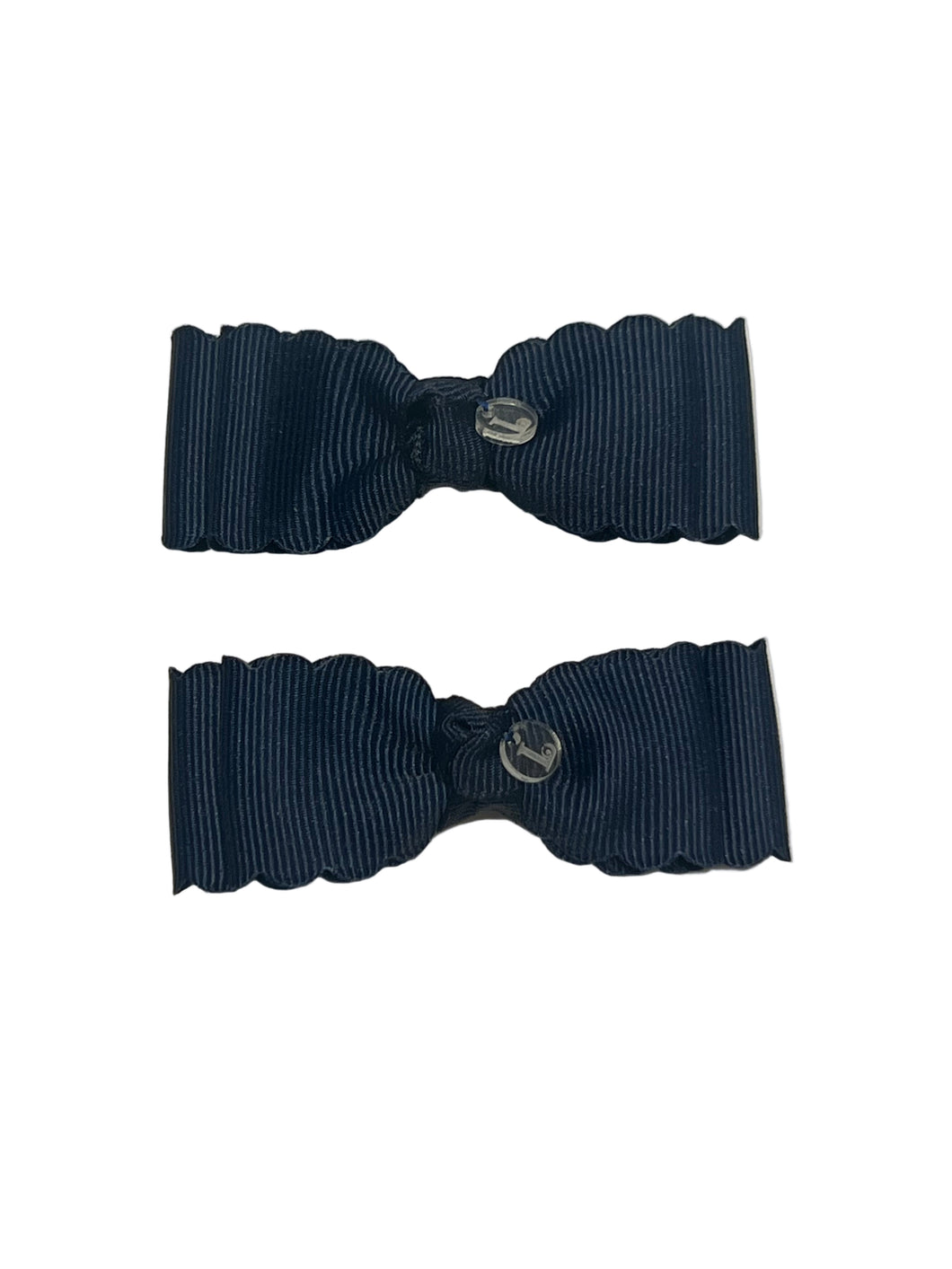 SCALLOPED EDGE RIBBON CLASSIC HAIR CLIP SET