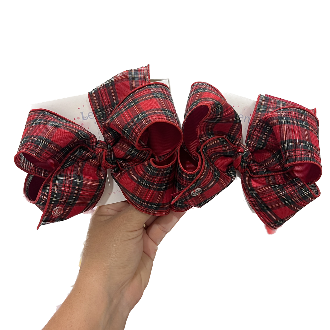 CHRISTMAS TARTAN PLAID BOWTIQUE