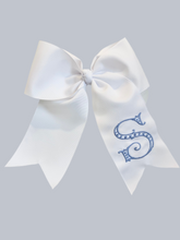 Load image into Gallery viewer, JUMBO CHEERLEADER VINTAGE INITIAL BOW
