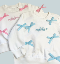 Load image into Gallery viewer, IT’S ALL ABOUT BOWS SWEATER
