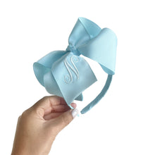 Load image into Gallery viewer, BIG INITIAL BOWTIQUE HARD HEADBAND
