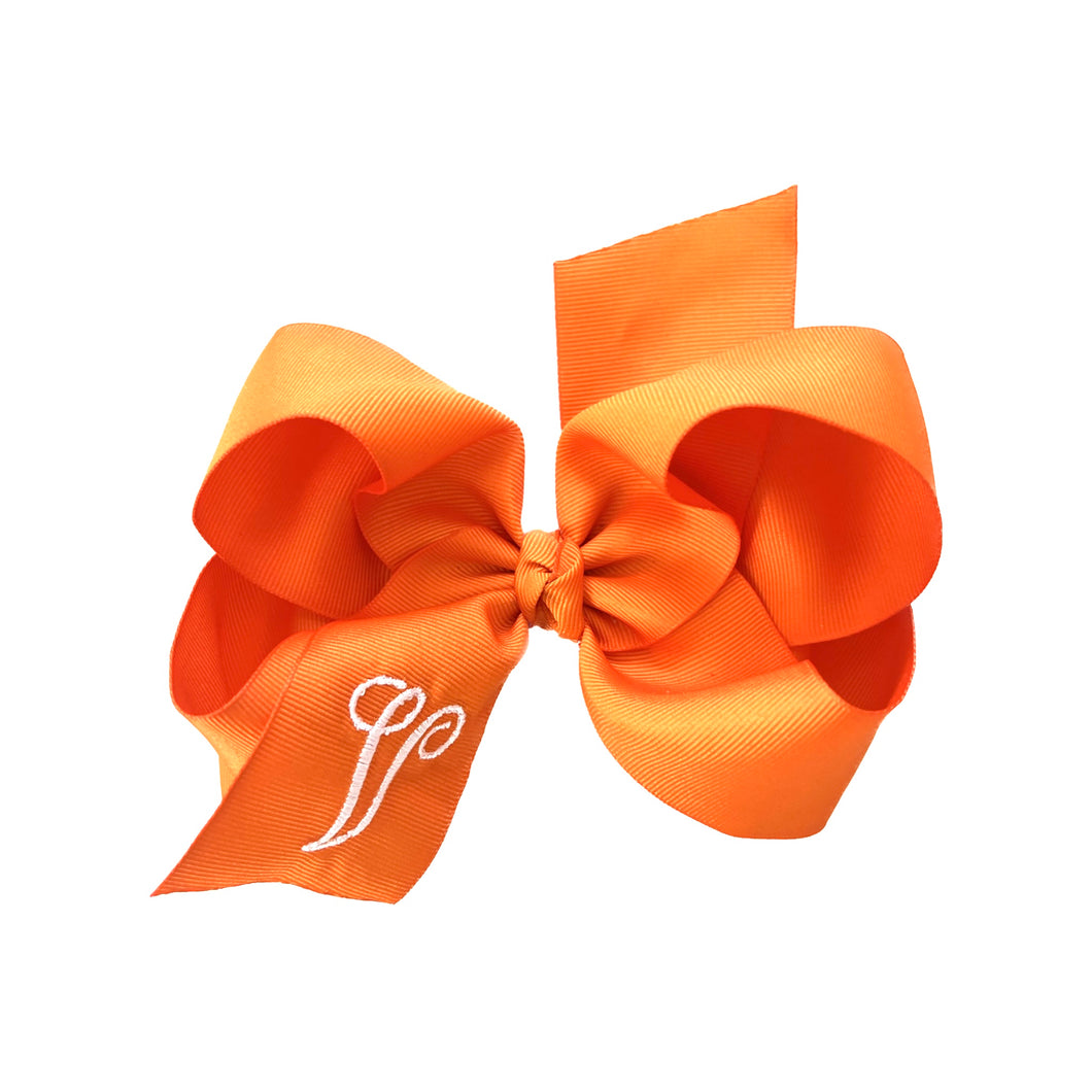 BIG INITIAL BOWTIQUE HAIRCLIP