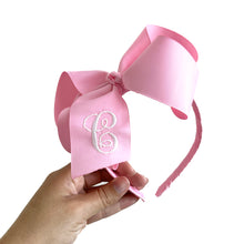Load image into Gallery viewer, BIG INITIAL BOWTIQUE HARD HEADBAND
