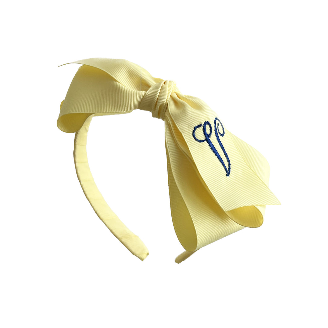 INITIAL TRIPLE BOW HEADBAND