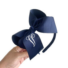 Load image into Gallery viewer, BIG INITIAL BOWTIQUE HARD HEADBAND

