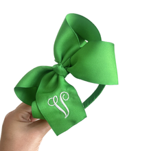 Load image into Gallery viewer, BIG INITIAL BOWTIQUE HARD HEADBAND

