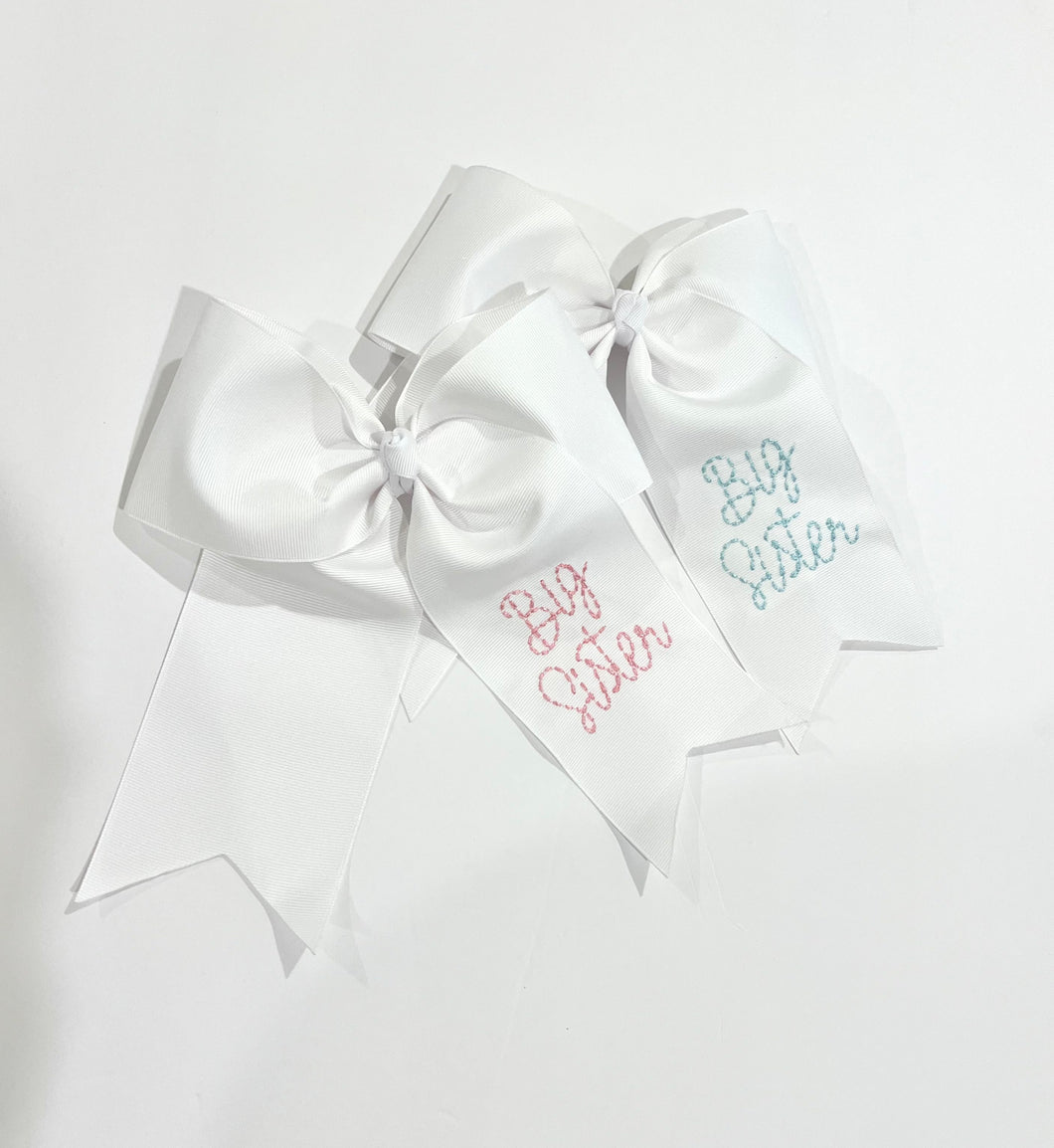 JUMBO BIG SISTER CHEERLEADER BOW